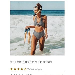 Albion Fit Swim bikini top knot top, Medium